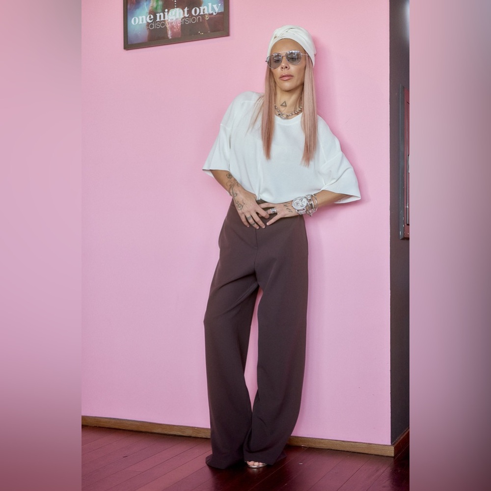 Locker Room Brand Women's Black Trousers (Tall, quite long)